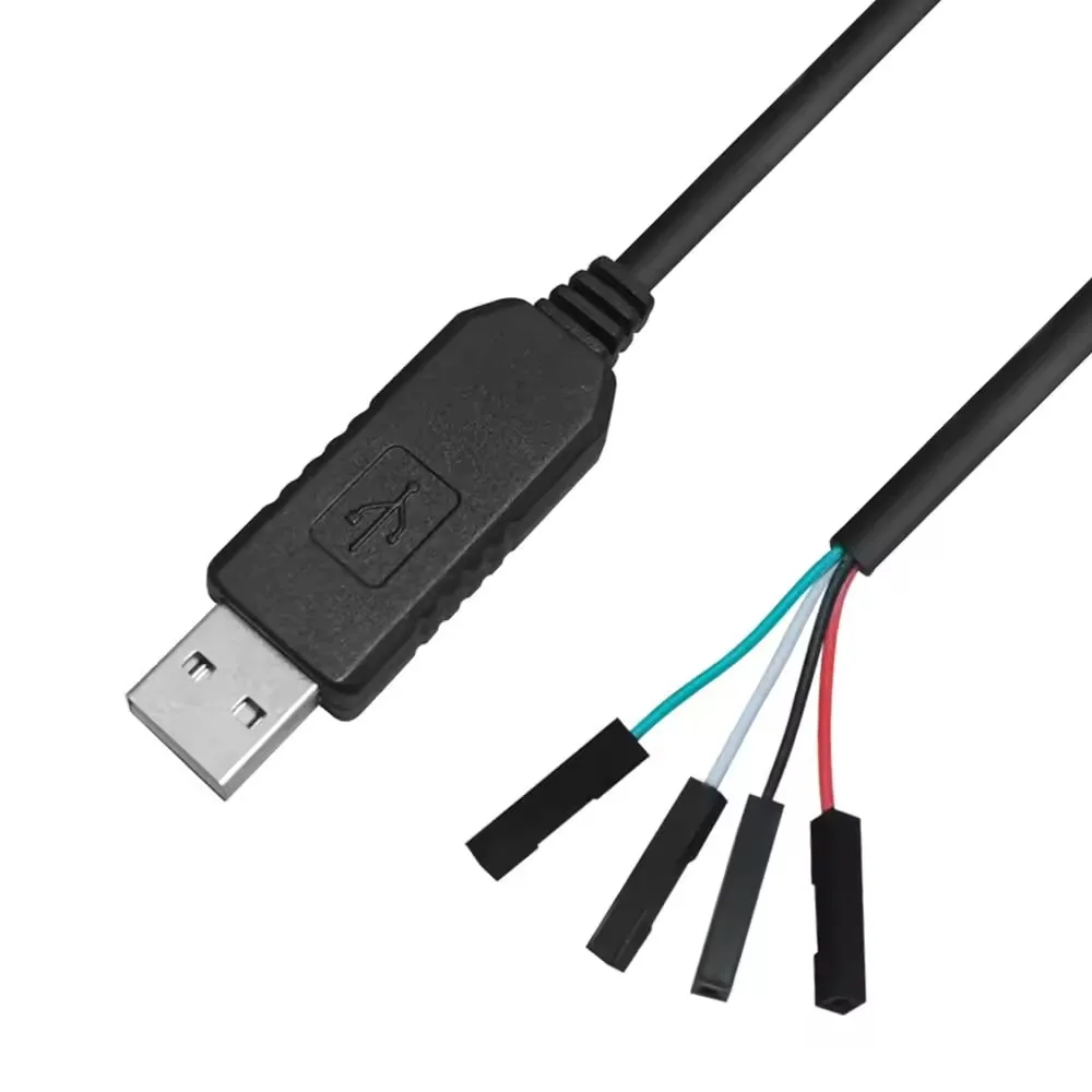 OEM Custom  Length 1 Meter USB To TTL Serial Port Cable RS232 RS422 RS485 0.1 Inch 4 Pin Female 3.3v Converter