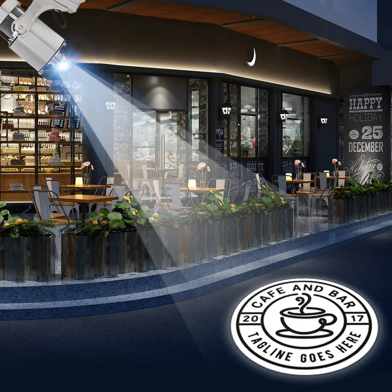 12w gobo changeable led logo light spot projector le 20w indoor ceiling gobo projector corridor arrow sign