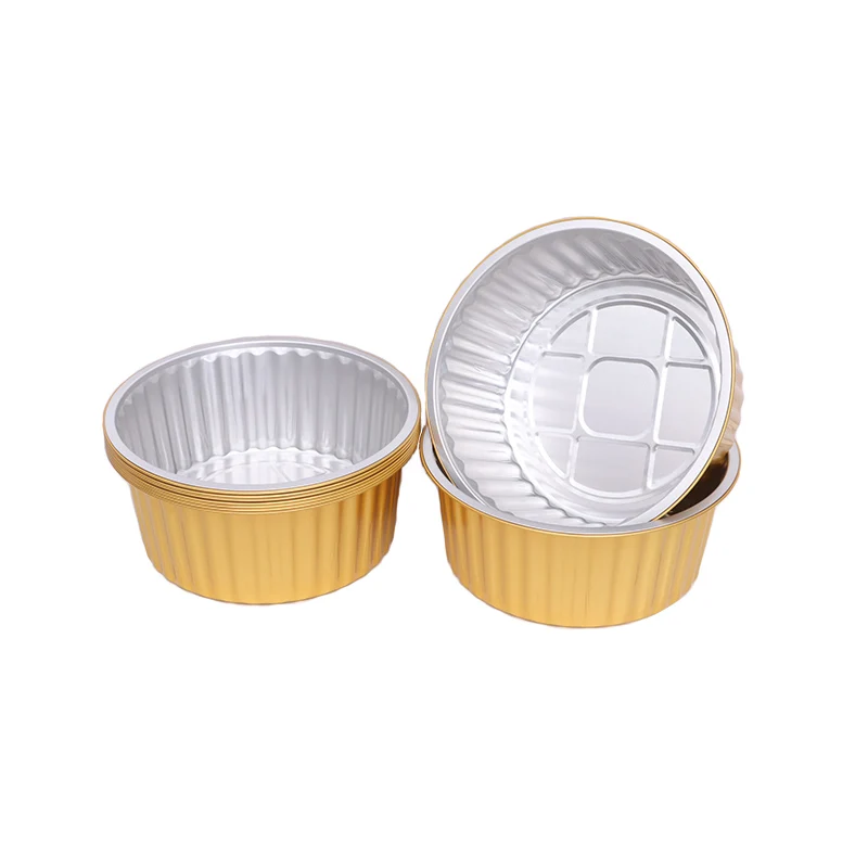 YOUXUAN Aluminum Foil Mini Loaf Pie Pans  with Lids Plate Container For Food