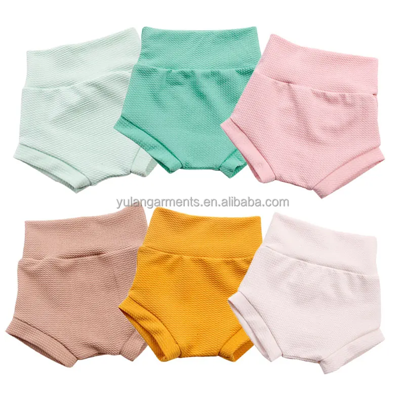 2023 Little Girl Bummies Shorts Pants Solid Colorful Velvet Soft Kids Clothes Shorts Boutique Children Bummies Pants