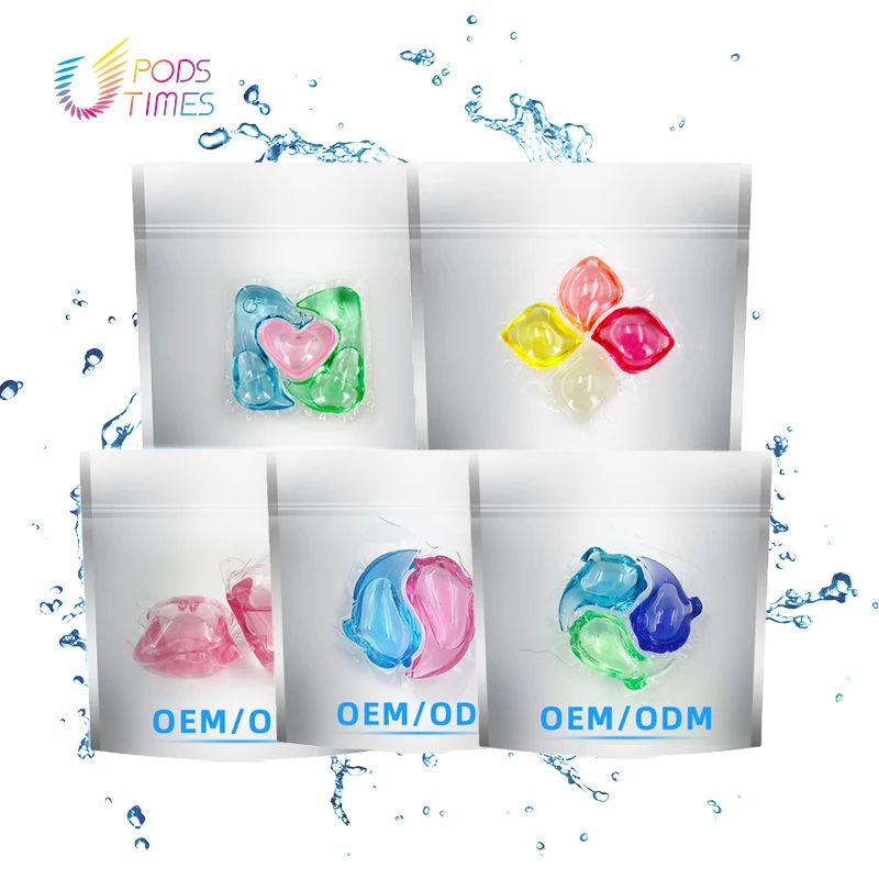 OEM Wholesale Best Selling Products Multiple Cavities Laundry Pods Mites Removal Laundry capsules for washing Machine