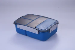 KJH live 1.8L New design BPA free plastic three compartment bento lunch box for adults