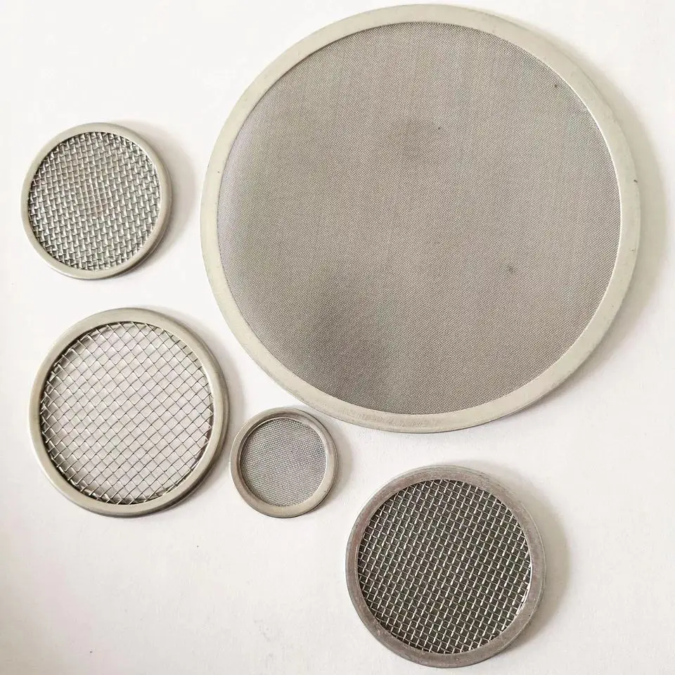 SS 304 316 Round Shape Plain Dutch Weave Extruder Screen Packs, Multi-layer Filter Screen, Filter Discs with Rimmed
