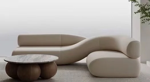 Modern Luxury Velvet Sofa Villa Fabric Art Double Sofa Living Room Design Customizable Sofa Furniture