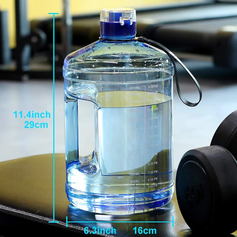 2019 Amazon Hot Sale BPA free Portable Time Marking  Water Bottles