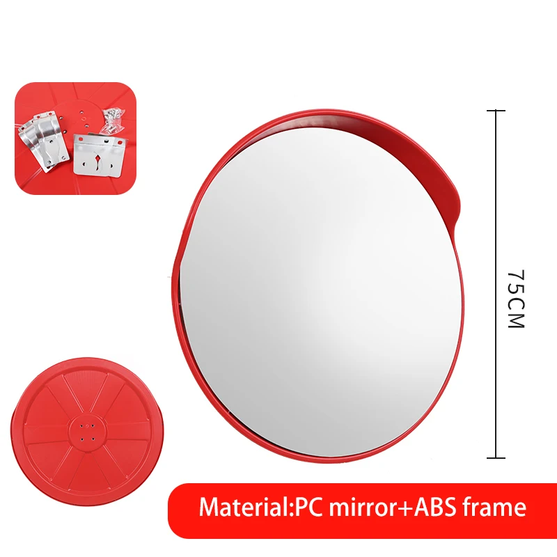 Round large angle outdoor safety road turning PC road convex mirror