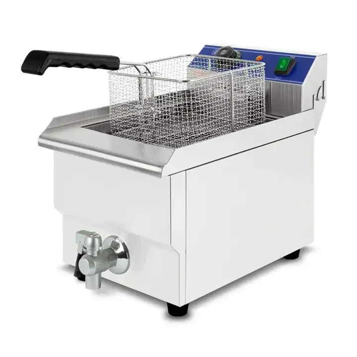 Stainless Steel Large Food Truck Deep Fat Potato Chip Fryer For fast food Restaurant Hotel
