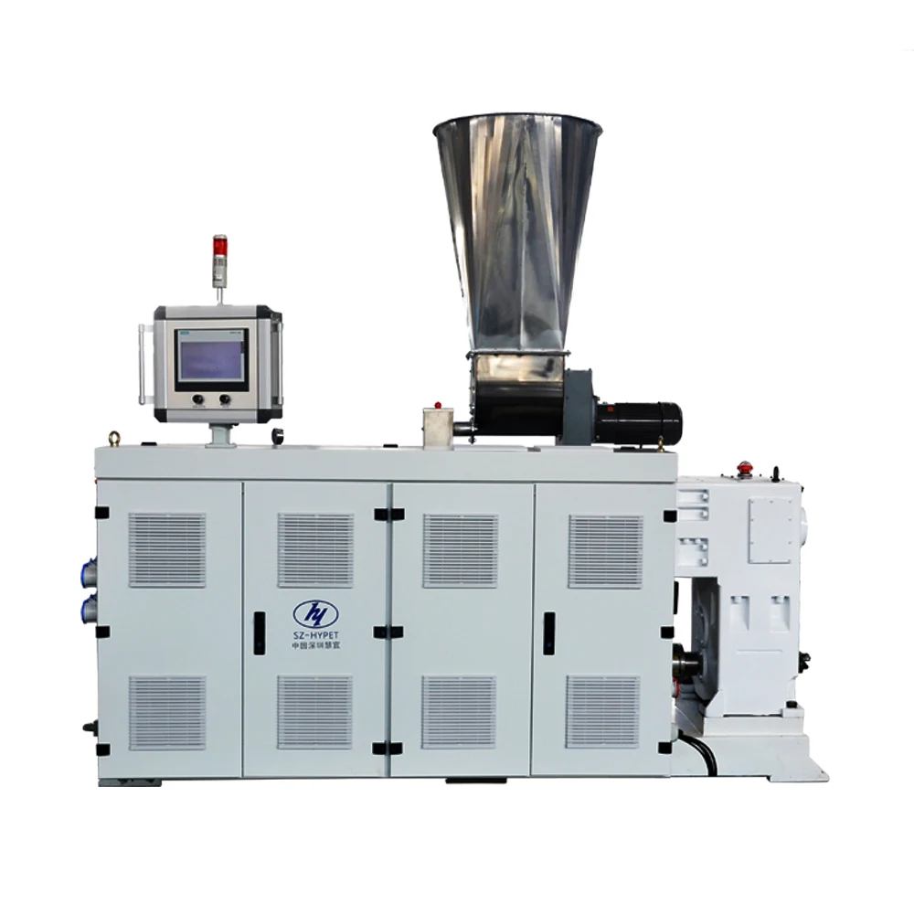 China high output plastic extruder twin parallel screw extruder 90kw screw extruder manufacturer