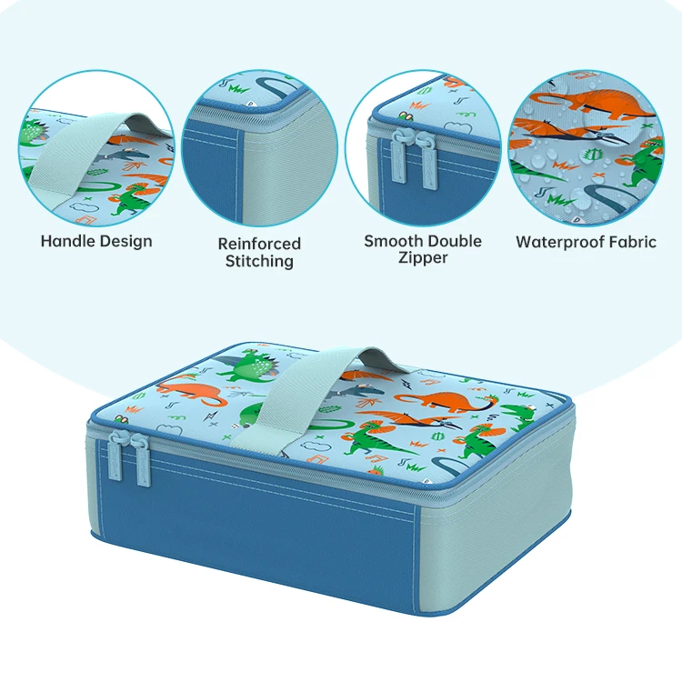 Children Cartoon Custom Lunch Cooler Bag Picnic Cooler Box Bags Lunch Bags For School Kids