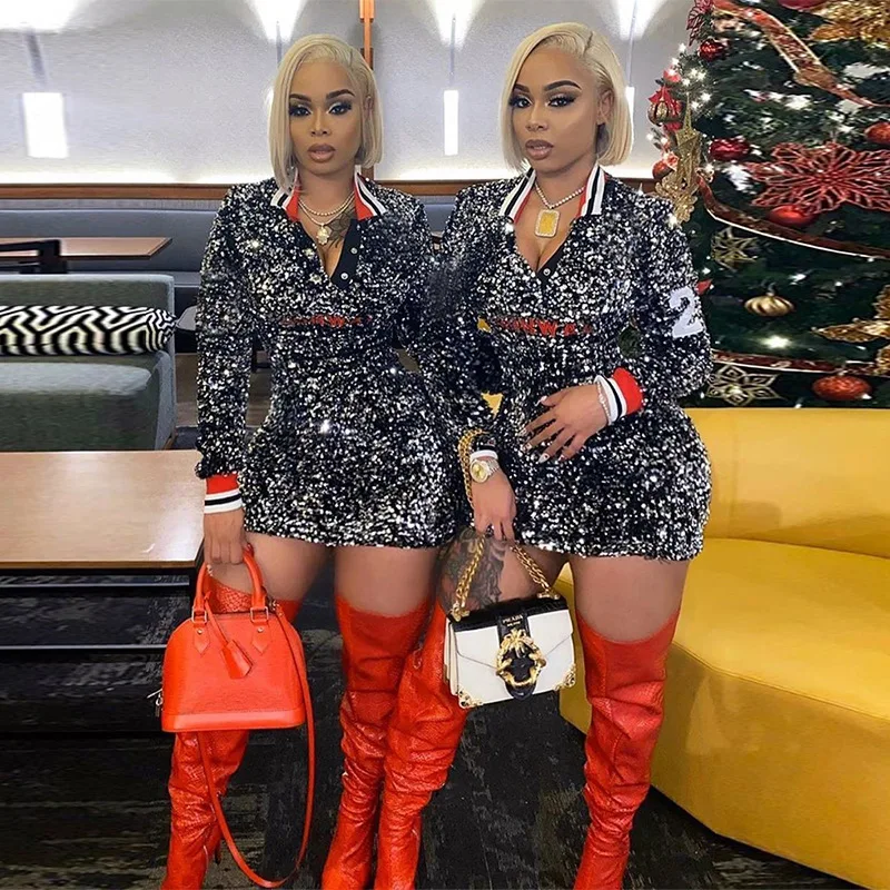 New Arrivals 2020 Robe Femme Evening Plus Size Fall Hxmp Club Women Stylish Sexy Cocktail Prom Party Mini Casual Dresses