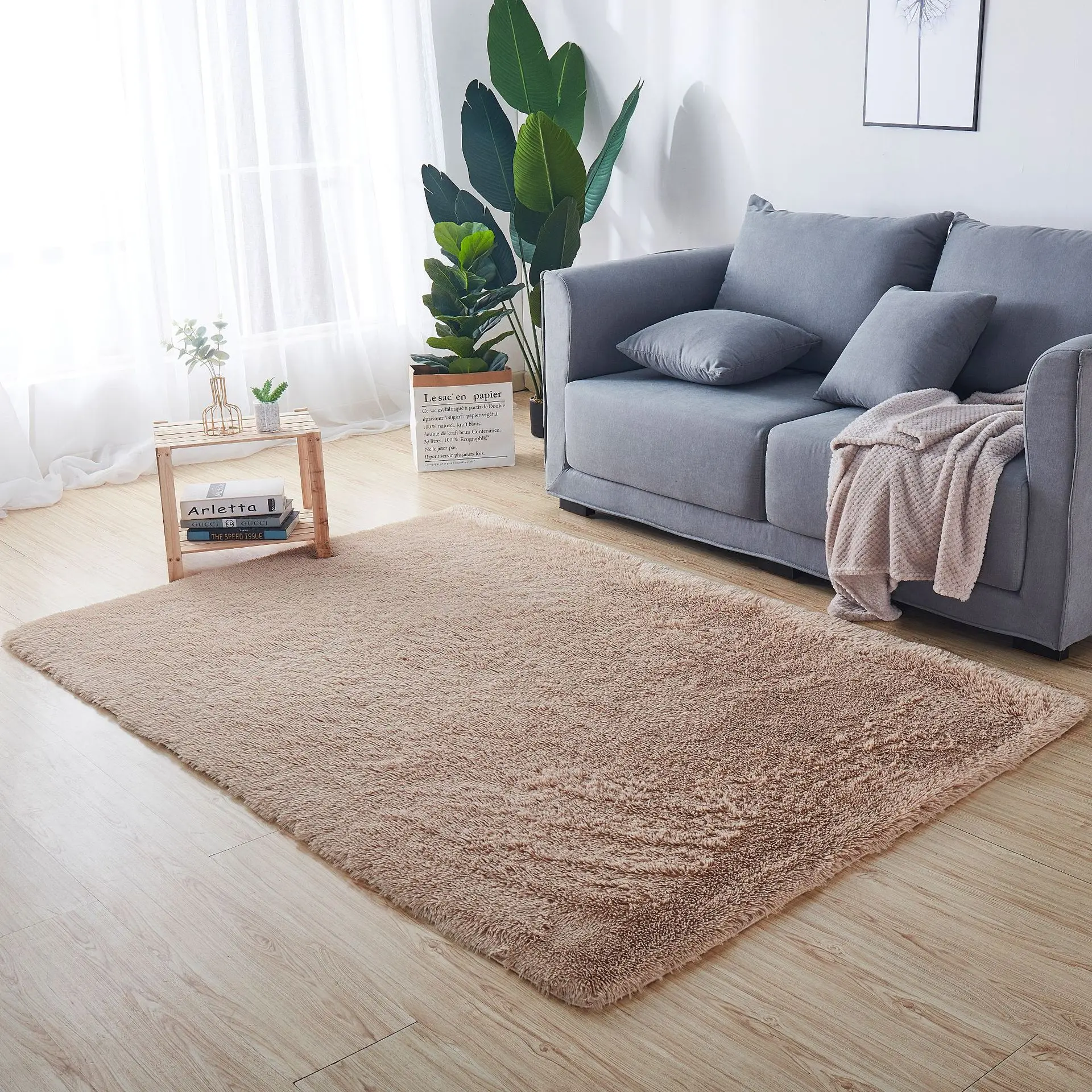 Luxury Soft Fluffy Floor Carpets Rugs Shaggy Carpet Kids Fur Floor Door Mats Plush Room Rug