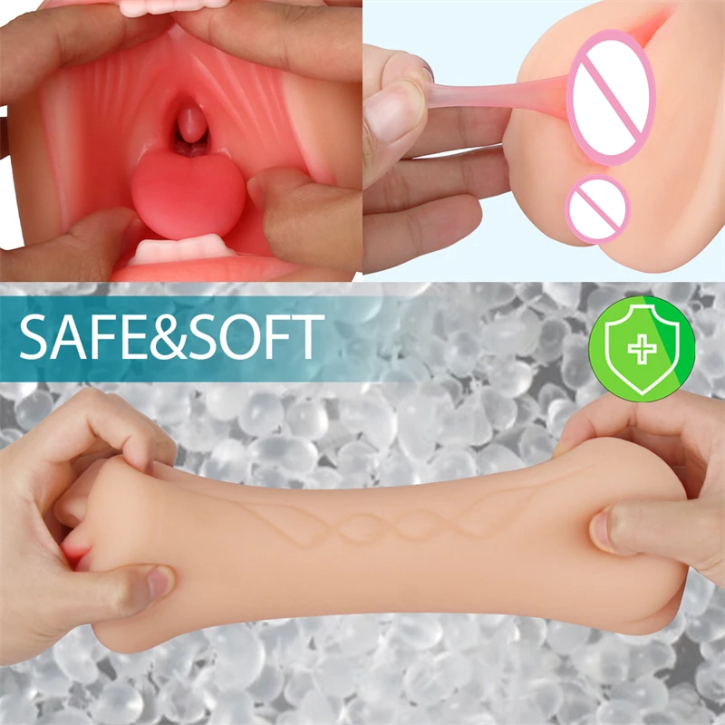 TPE Rubber Hot Sell Women Girls Male Pocket Masturbation Adult Men Sex Toy Masturbator Vagina Artificial Pussy