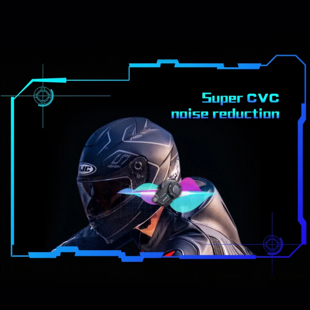 Simple Appearance Astonishing Sound Quality 1000m Motorcycle Intercom Helmet Headset headphones wireless