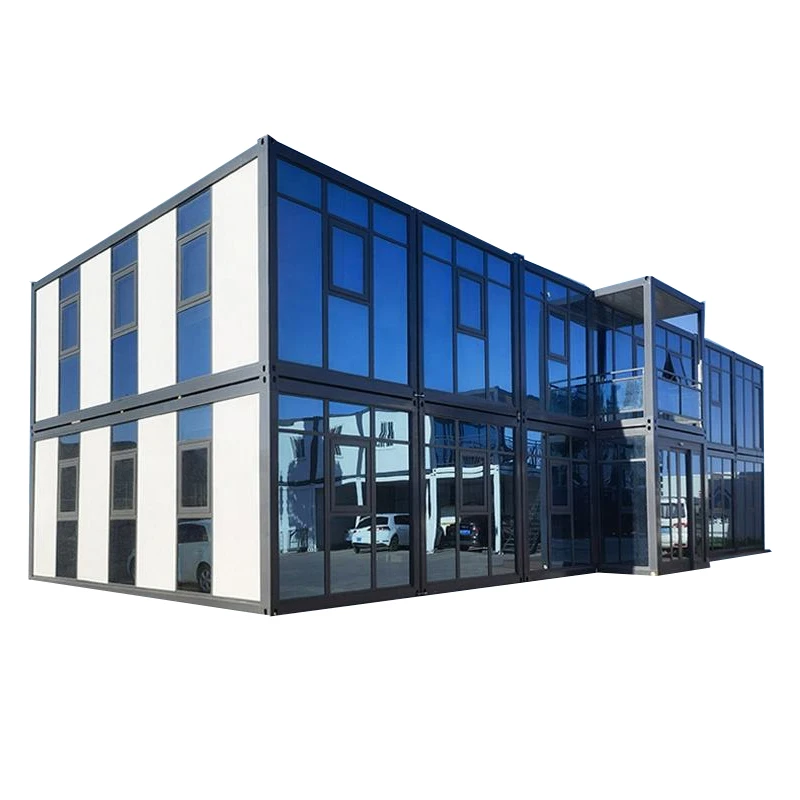 Module Prefabricated 2 Floor Floating homes prefab light steel metal structure shipping container building house
