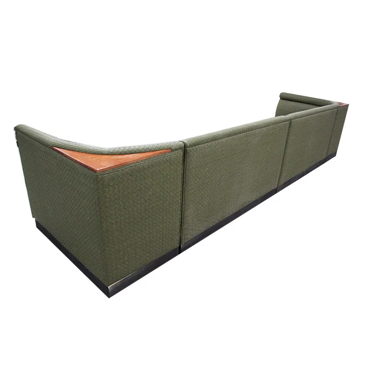 Custom U Shape Wood Restaurant Booths Cafe Seating Restaurant Sofa Bench