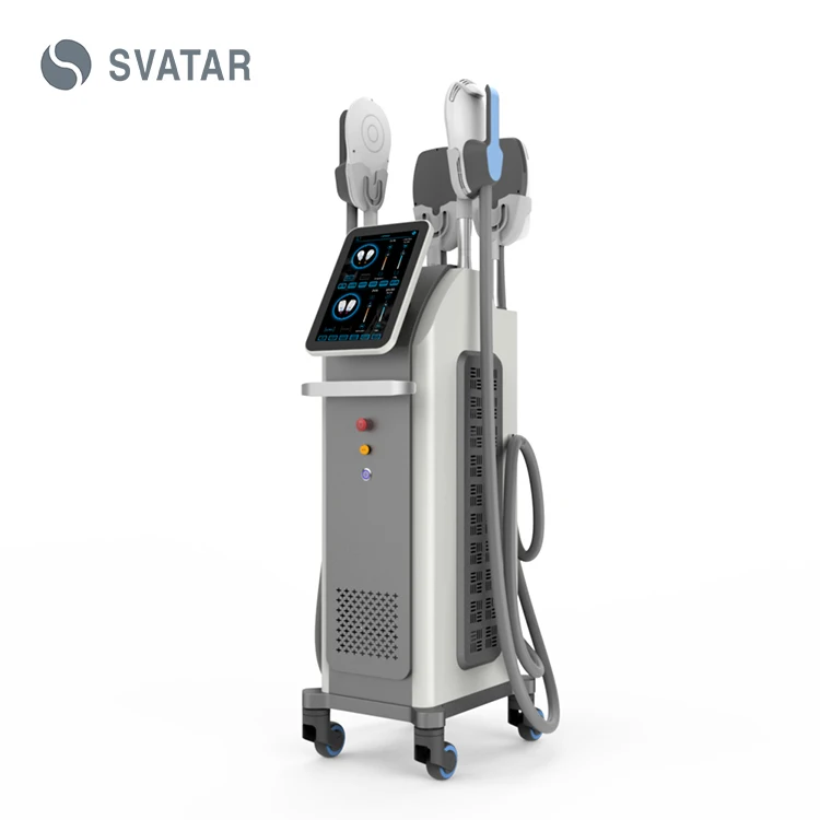 High intensity electromagnetic ems sculpting hiemt machine ems 4 handles body sculpting building muscle HIEMT