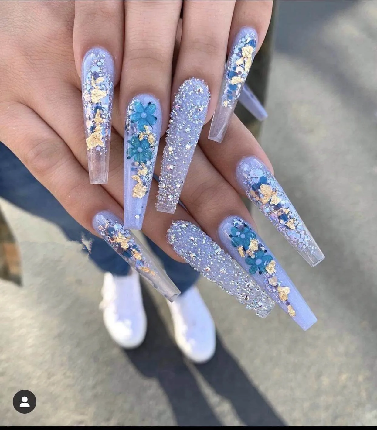 Hot sale new nail dried flowers nature pressed dried flowers for nail art dry flower nails