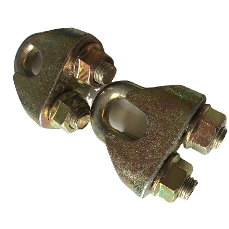 
Qingdao Loop Rigging Supplier Galvanized US Malleable Din 1142 Wire Rope Clip Clamp with Qualified Rigging Materials 