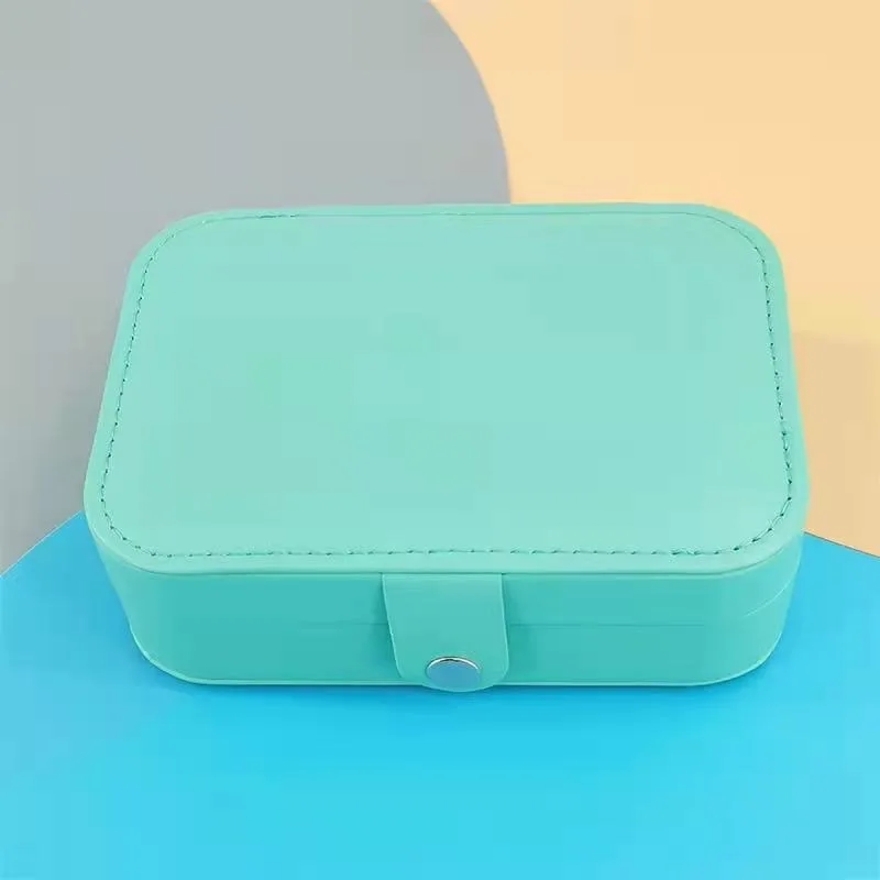 Wholesale Custom LOGO Doubles Layer Luxury PU Jewelry Box For Necklace Bracelet Ring Earring High Quality