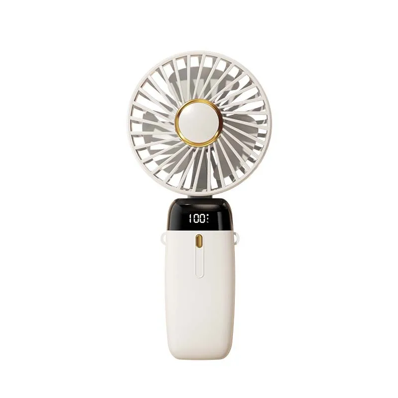Battery Operated Personalized Decorative Hand Held Folding Fans Type C Portable Rechargeable Foldable Pocket Mini Fan