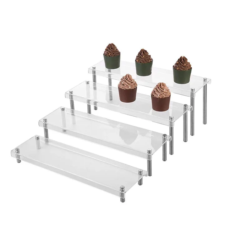 3-Tier floor Acrylic cake stand buffet seafood display fruit tray dessert stand snack plate for home hotel and restaurant