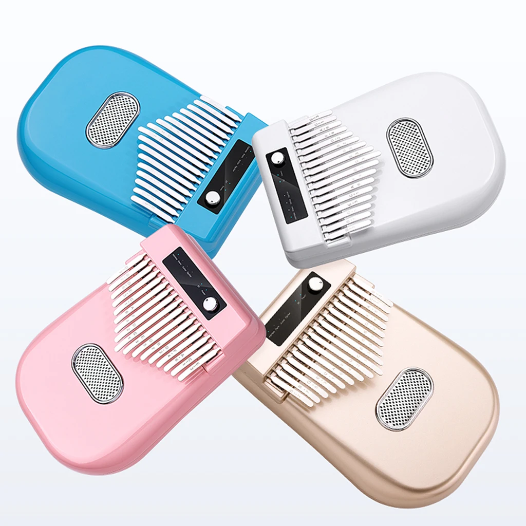 NAOMI Digital Kalimba 17 Key Electric Thumb Piano Bluetooth Amplifier Gift 4 Timbres BT Connection Mbira