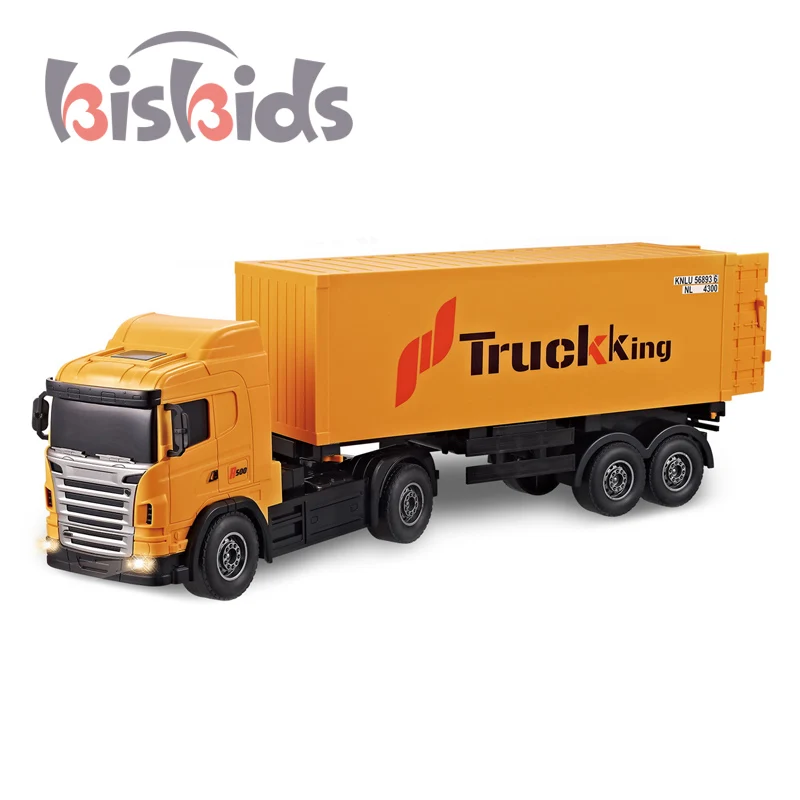 2.4Ghz  remote control Container truck 50CM 4CH 8 Wheels Headstock Removable RC Tractor Trailer Truck Toys