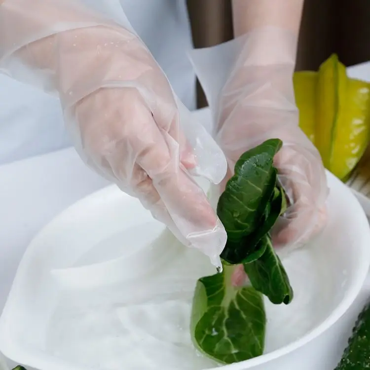 Оптовая продажа с фабрики, низкая цена, высокое качество, в наличии, новые одноразовые перчатки из ТПЭ с частной этикеткой