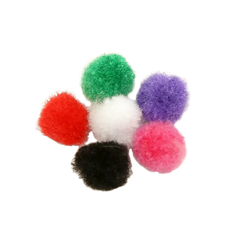 Factory Wholesale Pompoms 1000pcs/bag Multicolor Bobbles Assorted Sizes And Colors Pompom For Arts And Craft