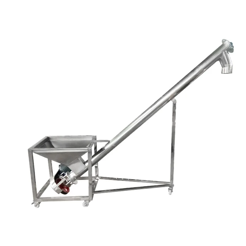 Jiaolong screw conveyor stainless steel plastic grain powder screw elevator