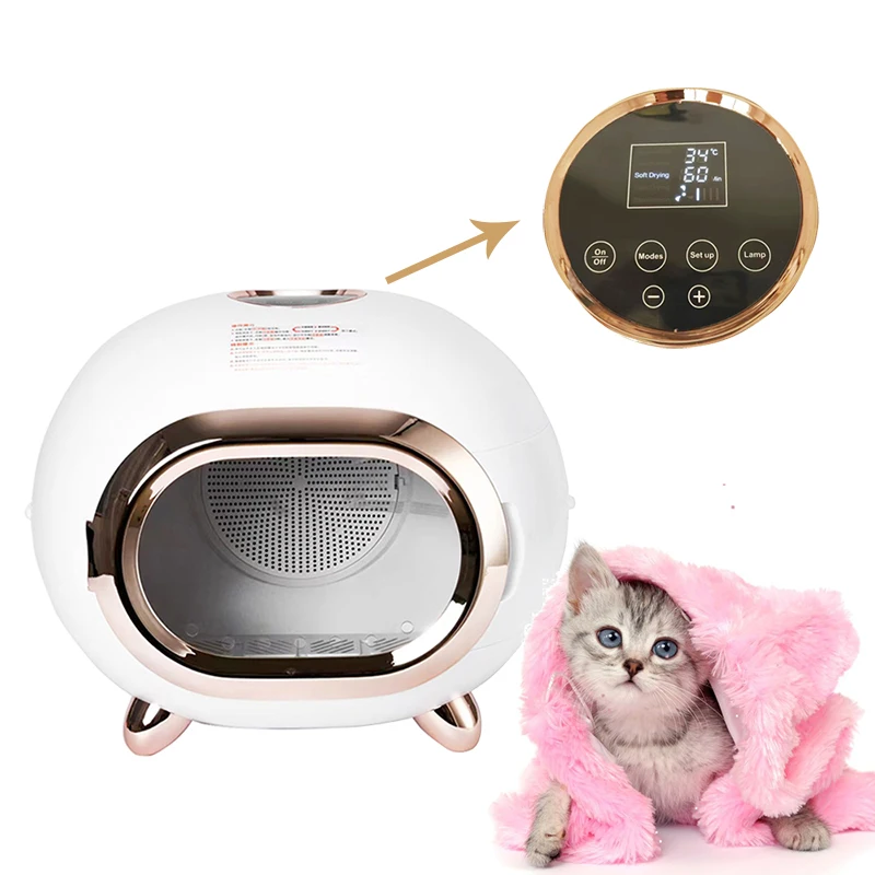 Dog Hair Dryer and Comb Brush PVC Box Pet Grooming Dryer Cat Dog 2800W Air Shower & Pet Dryer Box