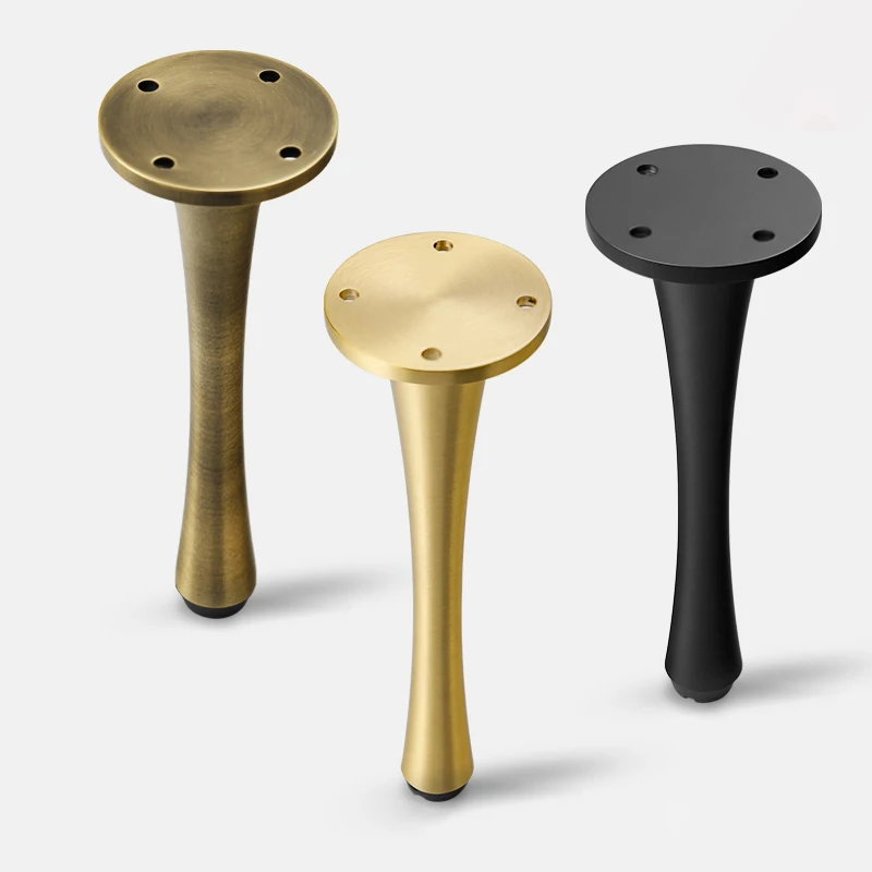 Furniture Accessories Modern Design Metal Adjustable Cabinet Legs Gold Copper Coffee Table Legs Sofa Legs Adjustable