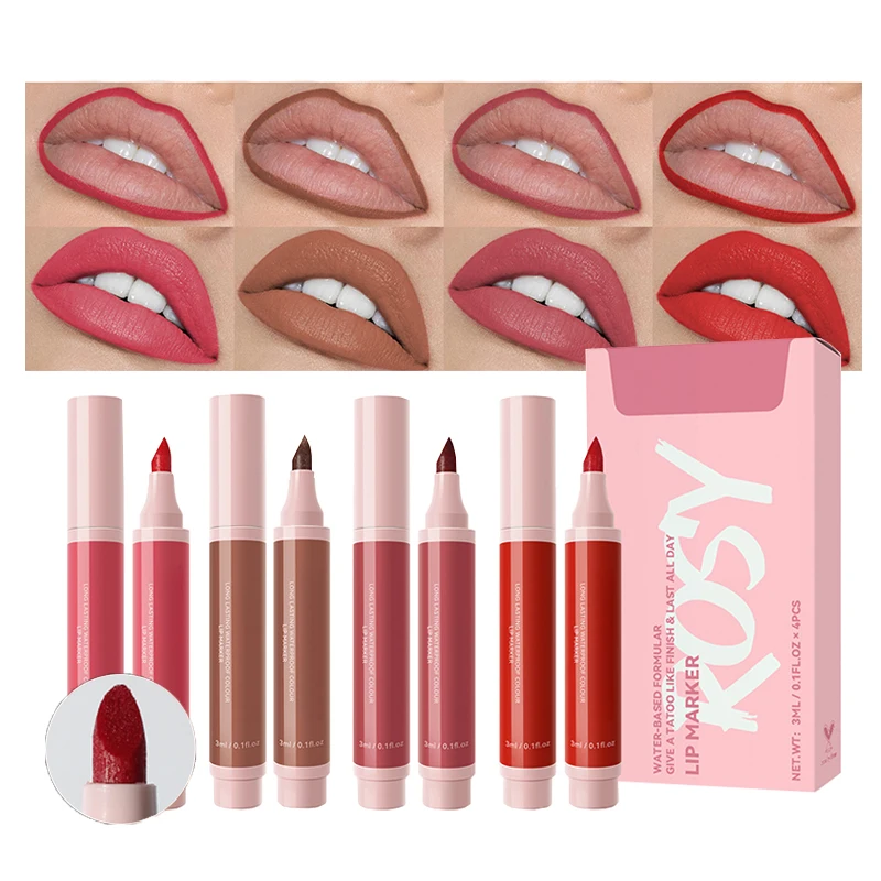 long lasting wholesale lip gloss cosmetic vendor lipstick private label lip tint marker waterproof lipliner matte lip marker