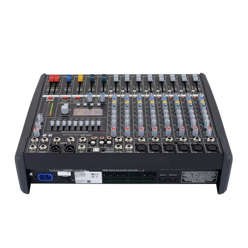 Dynacord 6 Channel Audio Mixer CMS600 CMS 600 CMS600-3 Professional Powered Mixing Console Power Mixer Amolifier 48V Phantom
