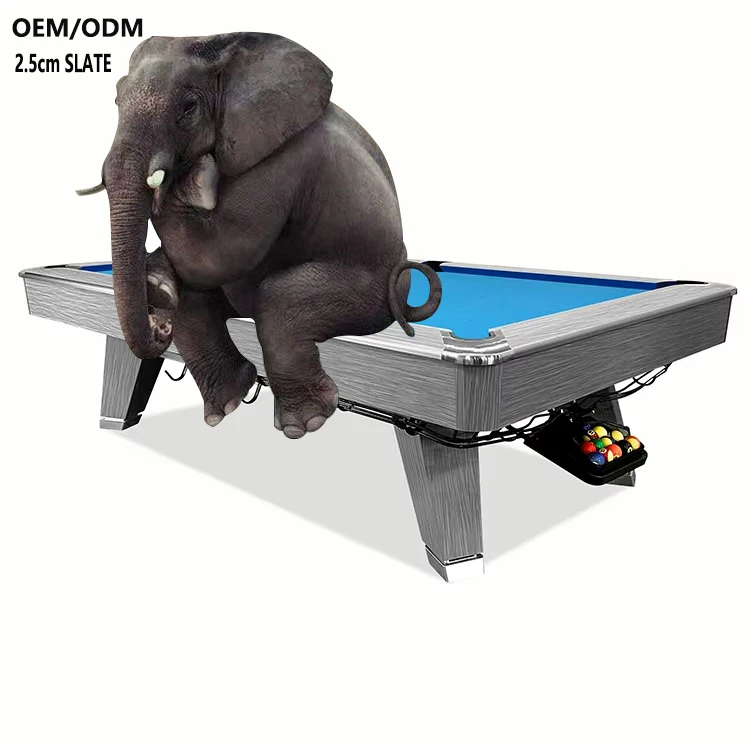 High-end professional custom 9-foot solid wood leg modern frame 2.5cm marble billiard table with full accessories for sale.