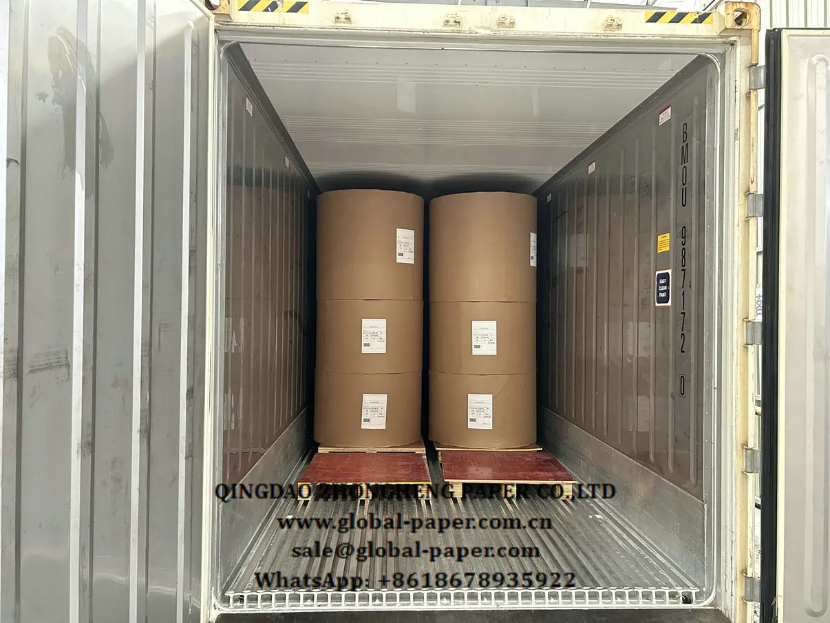 Reel size offset paper - bond paper loading container