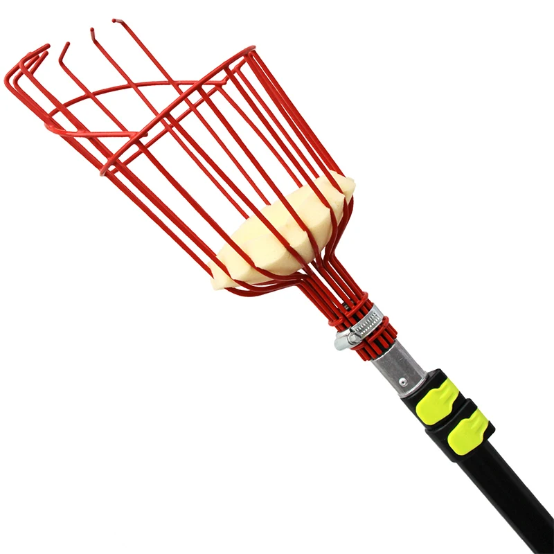 Rockees Fruit Picking Long Handle Telescopic Manual Fruit Picker