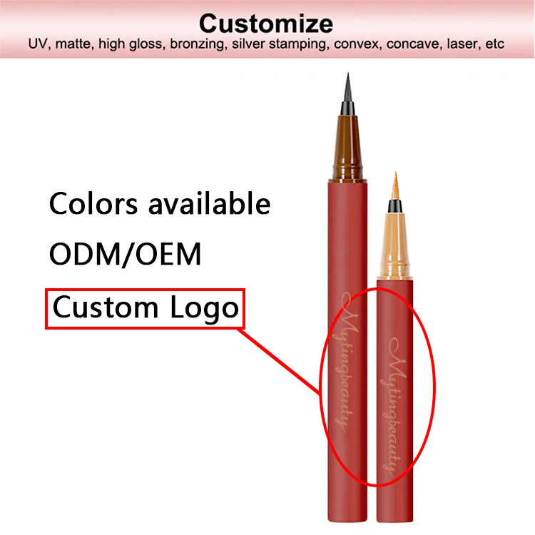 Muting Eye Liner Super Sticky Color Adhesive Eyelashes Eyeliner Glue Pen for Strip Mink Lashes