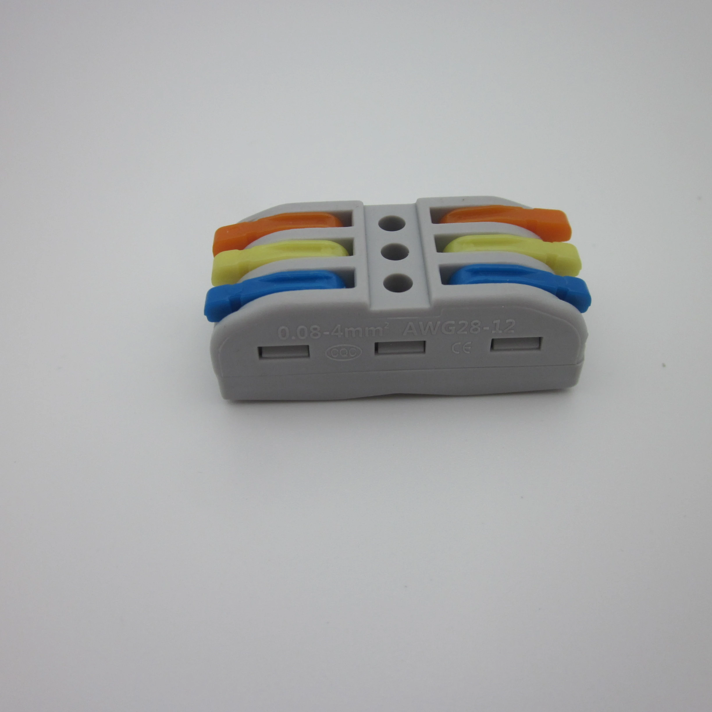 Pct-223 клеммной колодки SPL3 и цветными пуговицами Размеры 3 контактный провод к Сращивание мягкий и жесткий кабель разъем провода