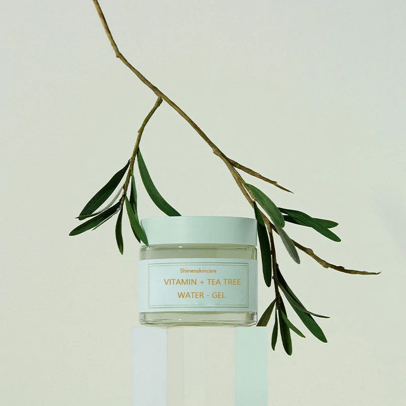 Korea Skin Care Face Cream Whitening Brightening Gel Cream Vitamin Tea Tree Water Cream