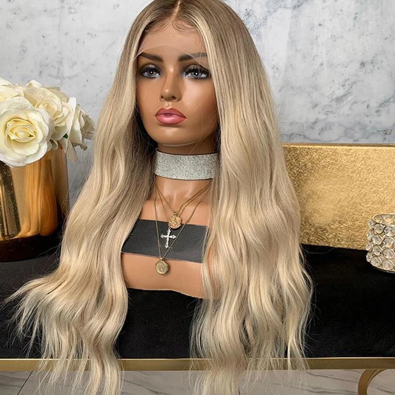 Кутикулы 13x6 парики на сетке спереди человеческие волосы блонд бразильские натуральные без клея парик с естественной волной предварительно выщипанные для