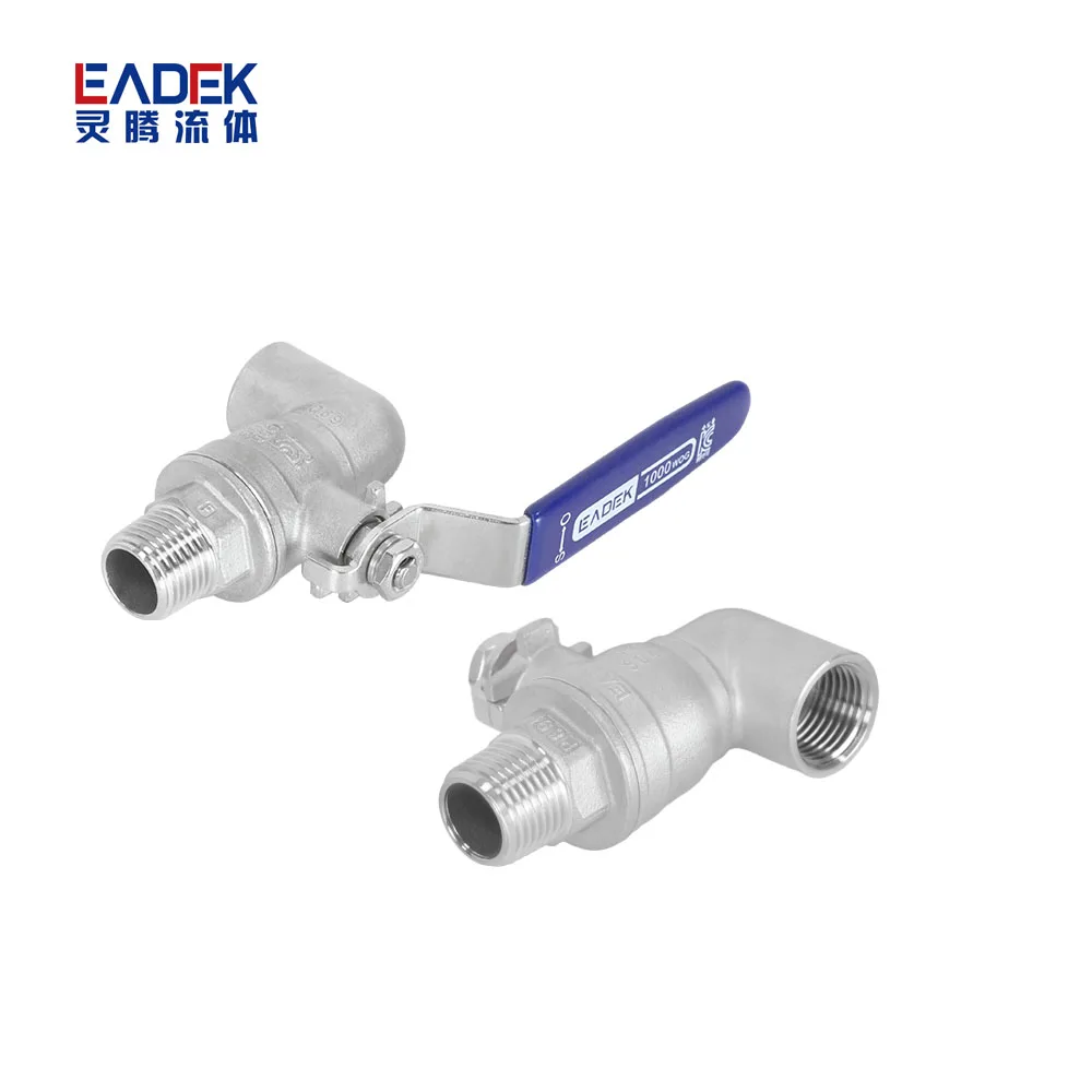 OEM Customized 2pc 304/304L/316/316L Material Stainless Steel Threaded Ball Valve 1000wog