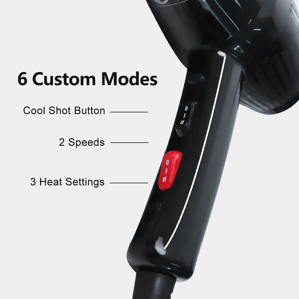 Hair Dryer Professional Salon Ac Powerful Motor Standing High Speed Hair Dryer For Natural Hair
