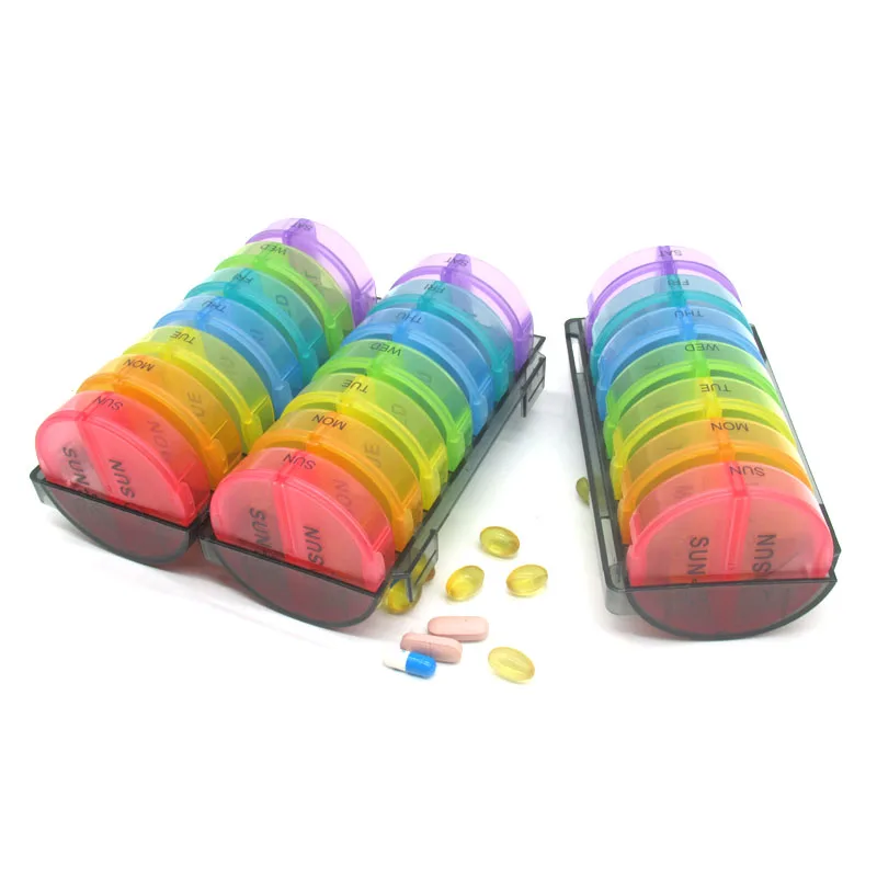 7 дней, 28 отделений, комбинированная портативная коробка для таблеток большой вместимости