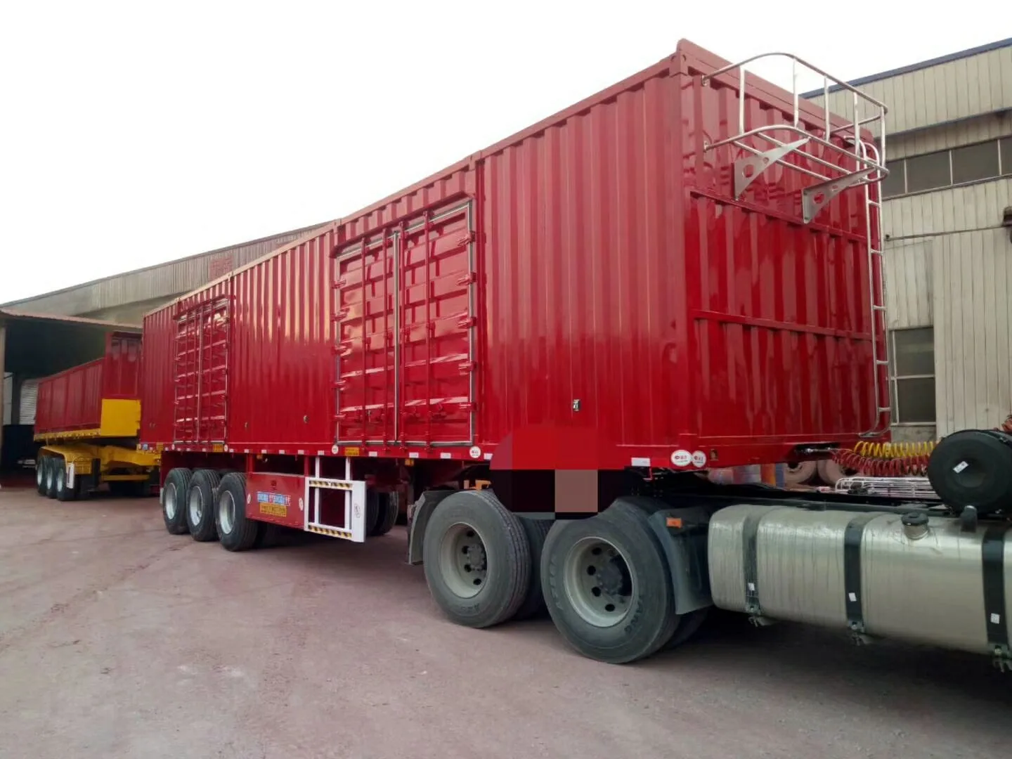 40ft 45ft container van trailer box semi trailer