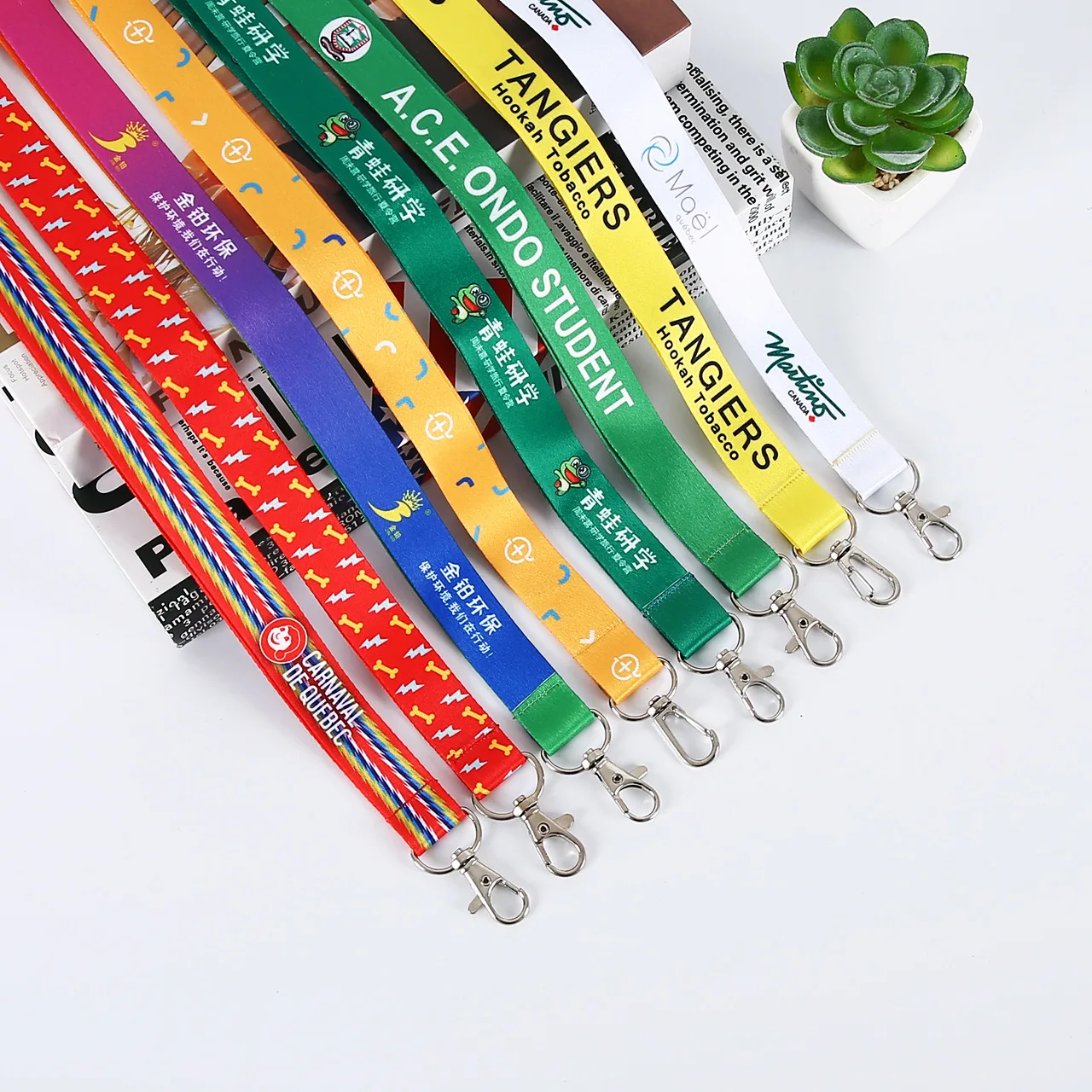 Safety Polyester Neck Personalized Branded Designer ID Card Holder Printing Lanyards