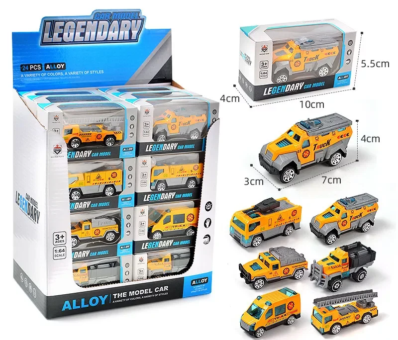 OEM 1:64 гоночный автомобиль 24 шт. в 1 из сплава маленькие Мини-модели колес отлитый под давлением игрушечные автомобили для детей