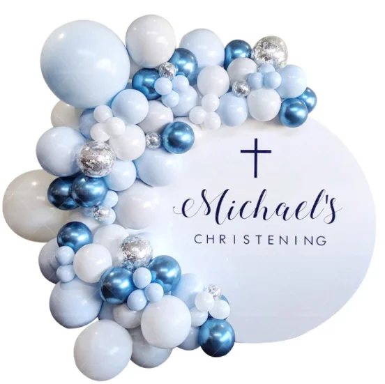 Pink Rose gold white metallic Latex balloons garland arch kit with flowers vine for Bridal shower wedding party backdrop decor