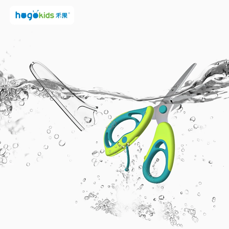 Popular Safety Kitchen Stainless Steel Baby Feeding Helper Food Cutting Scissors