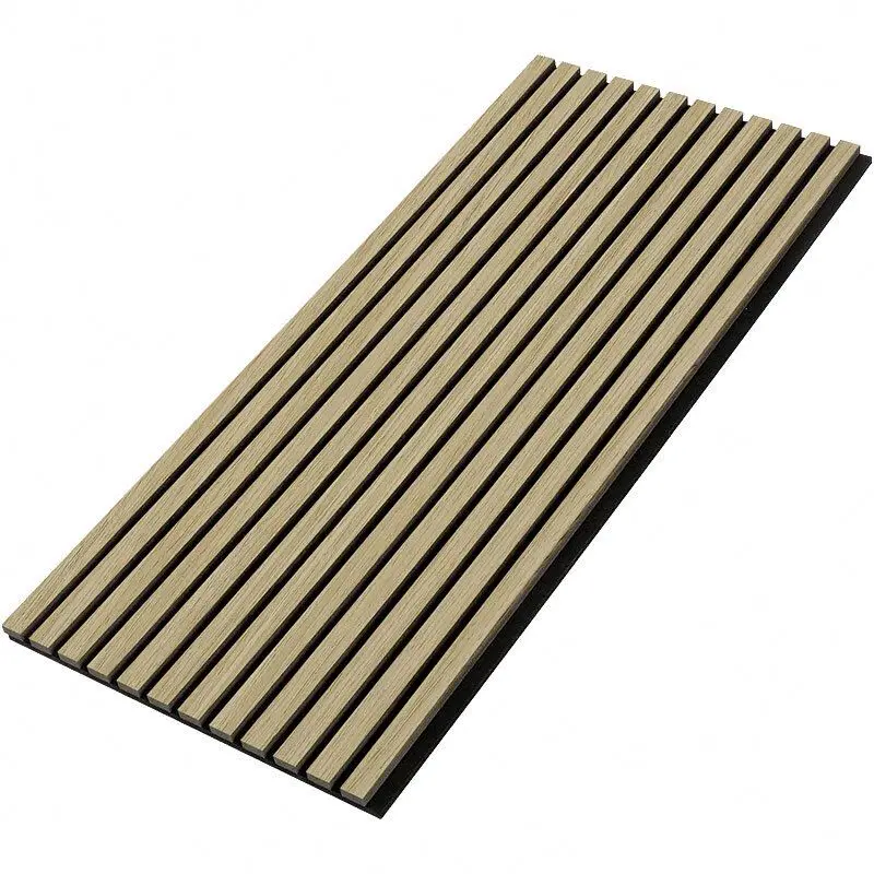Pet Wooden Mdf Veneer Akupanel Diffusion Slat Auditorium Sound Proof Wall Ceiling Acoustic Panels